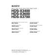 SONY HDS-X3600 Instrukcja Serwisowa