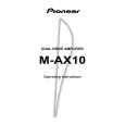 PIONEER M-AX10/KU/CA Instrukcja Obsługi