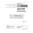 FISHER AX-E100 Instrukcja Serwisowa