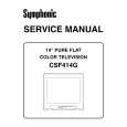 SYMPHONIC CSF414G Instrukcja Serwisowa