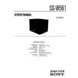 SONY SS-W561 Instrukcja Serwisowa
