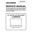 SYLVANIA LC260SC8 Instrukcja Serwisowa