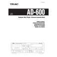 TEAC AD-600 Instrukcja Obsługi