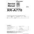 PIONEER XR-A770/NVXJ Instrukcja Serwisowa