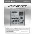 ROLAND VS-2400CD Instrukcja Obsługi