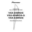 PIONEER VSX-859RDS(-G) Instrukcja Obsługi