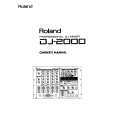 ROLAND DJ-2000 Instrukcja Obsługi
