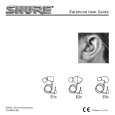 SHURE E2C EARPHONE Instrukcja Obsługi