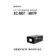 SONY XC-M07P Instrukcja Serwisowa