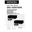 DENON DRA-825R Instrukcja Obsługi