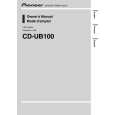 PIONEER CD-UB100/XN/UC Instrukcja Obsługi