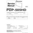 PIONEER PDP-505HD/KUC Instrukcja Serwisowa