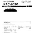 KENWOOD KAC9020 Instrukcja Obsługi