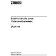 ZANUSSI ZOU346B Instrukcja Obsługi