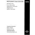 AEG MCDUO220-W Instrukcja Obsługi