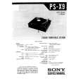 SONY PS-X9 Instrukcja Serwisowa