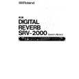 ROLAND SRV-2000 Instrukcja Obsługi