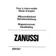ZANUSSI ZM734T Instrukcja Obsługi