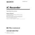 SONY ICD-BM1PRO Instrukcja Obsługi