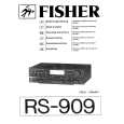 FISHER RS-909 Instrukcja Obsługi