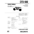 SONY CFD980 Instrukcja Serwisowa