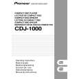 PIONEER CDJ1000 Instrukcja Obsługi
