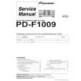 PIONEER PD-F1009/MY7 Instrukcja Serwisowa