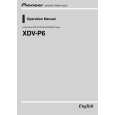 PIONEER XDV-P6/EW5 Instrukcja Obsługi