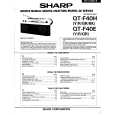 SHARP QTF40H Instrukcja Serwisowa