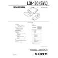 SONY LDI100SYL Instrukcja Serwisowa