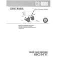 SONY ICB1000 Instrukcja Serwisowa