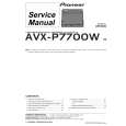 PIONEER AVXP7700W Instrukcja Serwisowa