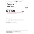 PIONEER S-F60/SXTW/EW5 Instrukcja Serwisowa