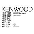 KENWOOD KRC-294A Instrukcja Obsługi