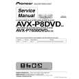 PIONEER AVX-P8DVD/UC Instrukcja Serwisowa