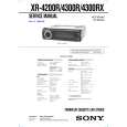 SONY XR4300R Instrukcja Serwisowa