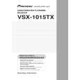 PIONEER VSX-1015TX-K/KUXJC Instrukcja Obsługi