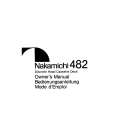 NAKAMICHI 482 Instrukcja Obsługi