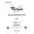 WHIRLPOOL MW3200XW0 Katalog Części