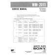SONY WM2011 Instrukcja Serwisowa