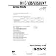 SONY MHCVX5 Instrukcja Serwisowa