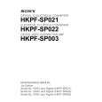SONY HKPF-SP022 Instrukcja Serwisowa