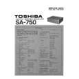 TOSHIBA SA-750 Instrukcja Serwisowa