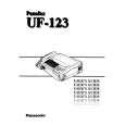 PANASONIC UF123 Instrukcja Obsługi