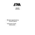 ETNA A8015RVS/E02 Instrukcja Obsługi