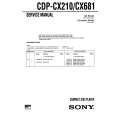 SONY CDPCX681 Instrukcja Serwisowa