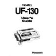 PANASONIC UF130 Instrukcja Obsługi