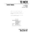 SONY TCW311 Instrukcja Serwisowa
