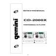 GEMINI CD-2000X Instrukcja Obsługi