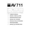 NAD AV711 Instrukcja Obsługi